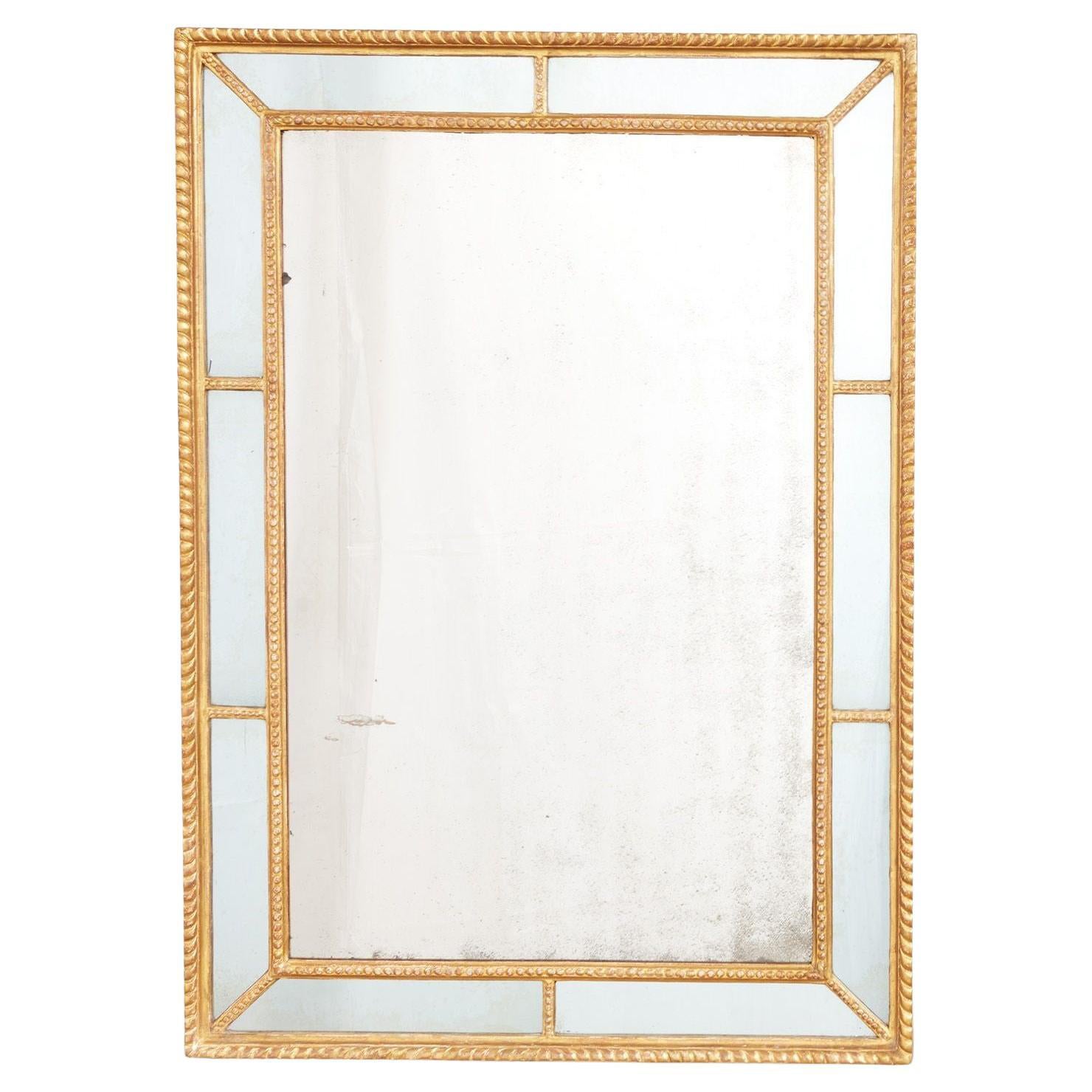 Fine Georgian Border Glass Mirror For Sale