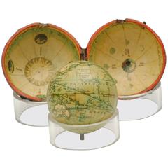 Antique Rare Pocket Globe