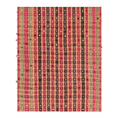 Vintage Jajim Qashqai Persian Kilim with Colorful Dots and Stripes - Rug & Kilim