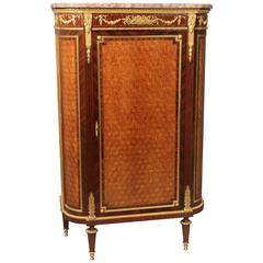 Antique Late 19th Century Gilt Bronze Mounted Parquetry Cabinet by François Linke