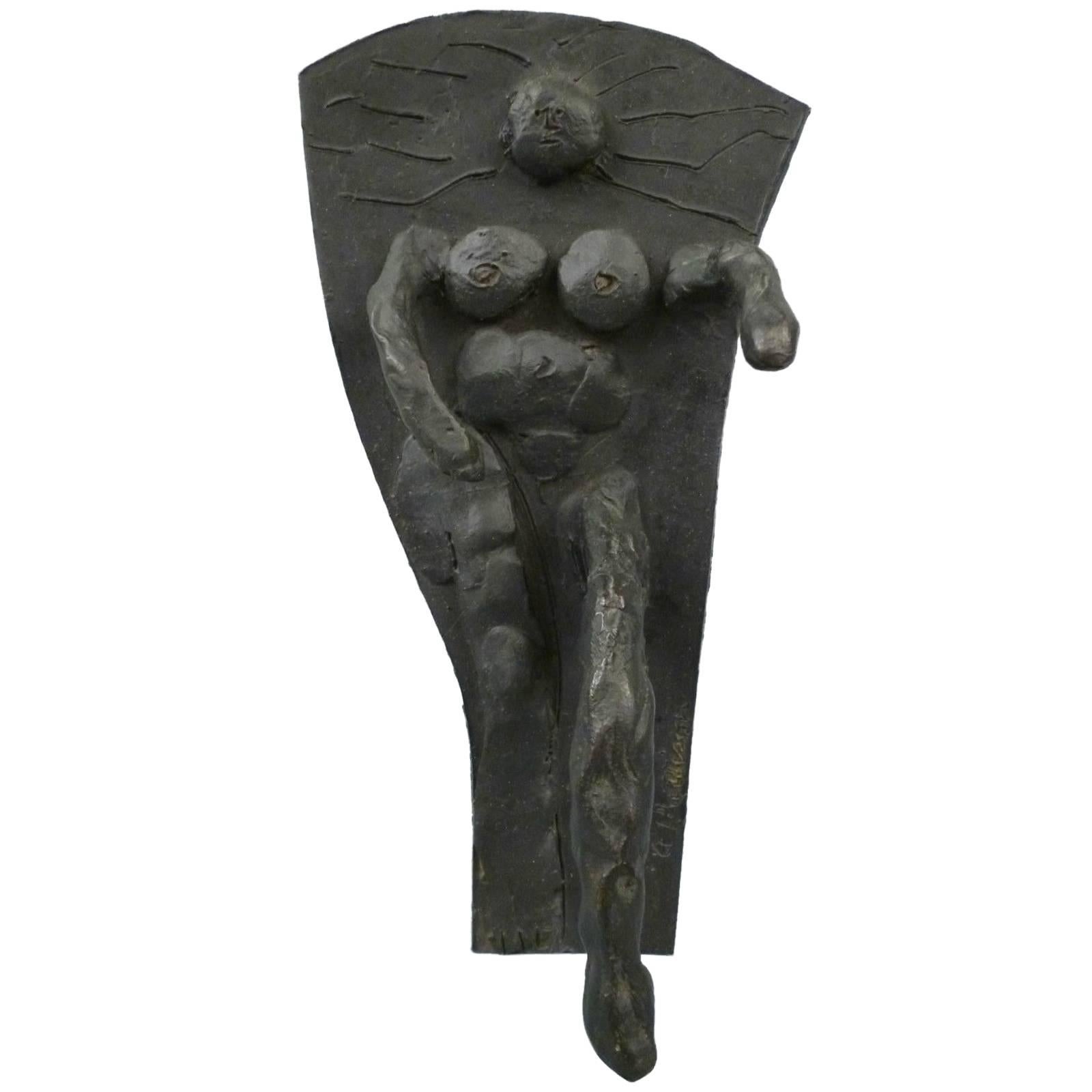 "God" a Mid-Century Modernist Bronze Sculpture by Abbott Lawrence Pattison