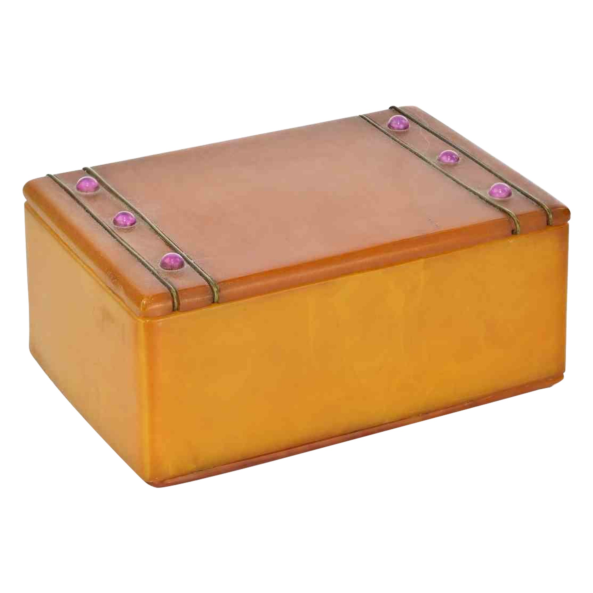 Vintage Art Deco Bakelite Trinket Box, 1930s