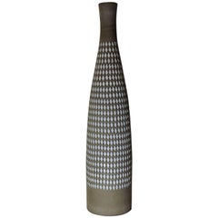 Vintage Swedish Ceramic "Pepita" Floor Vase by Ingrid Atterberg for Upsala Ekeby