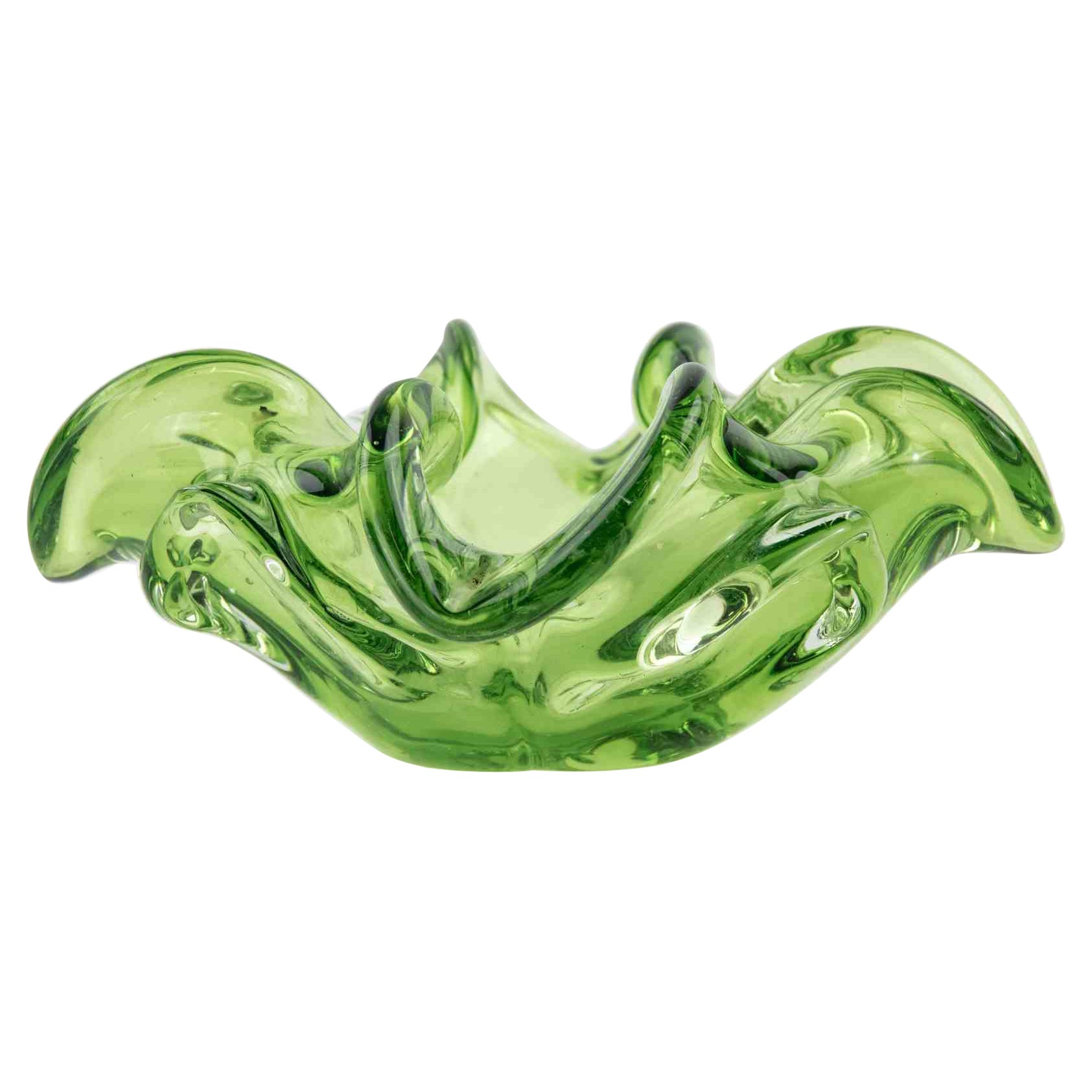 Vintage Murano Glas Aschenbecher, 1970er Jahre