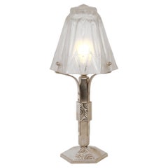 Lampada da tavolo Art Deco francese di Muller Frères Luneville