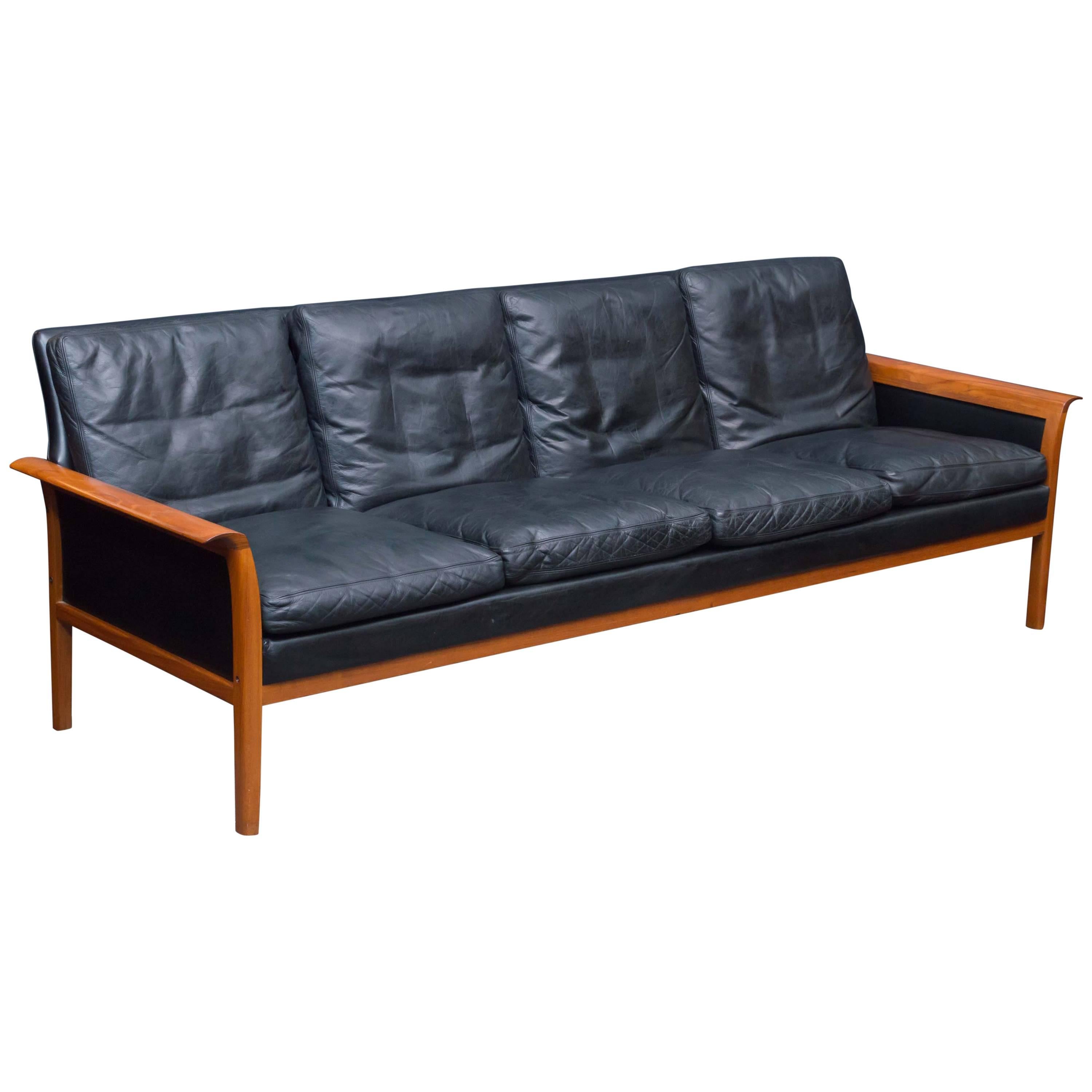 Hans Olsen Leather Sofa