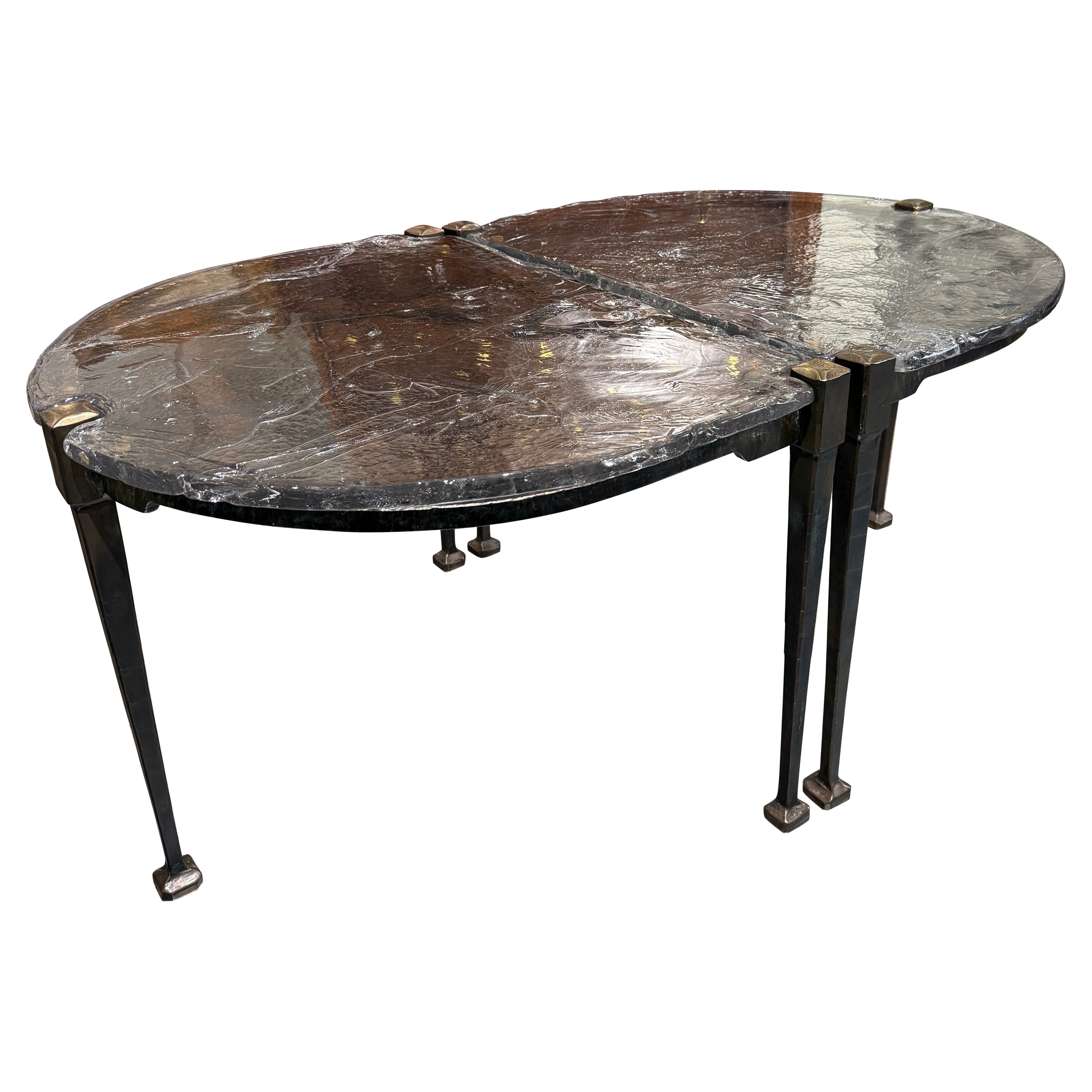 Bronze Couchtisch Lothar Klute signiert Deutschland 1990 im Angebot
