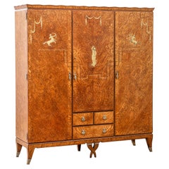 20th Century, Gio Ponti for Lietti Wooden Armoire
