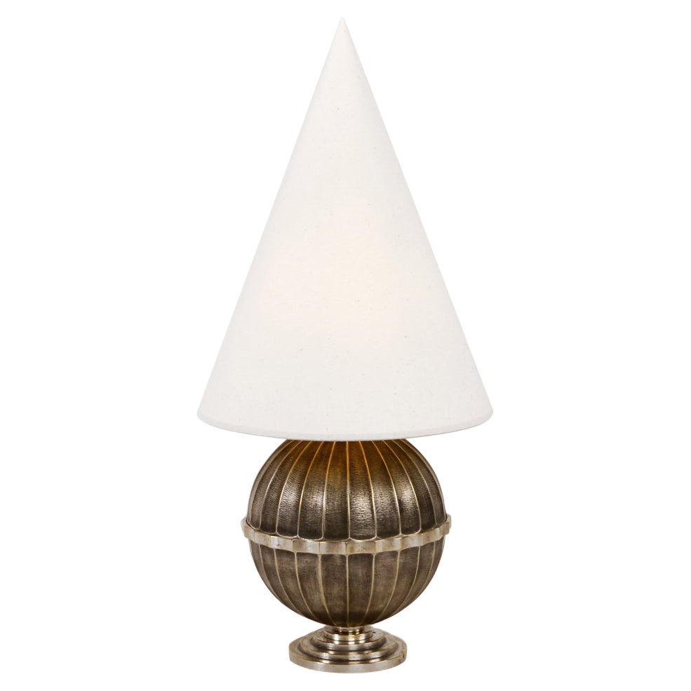 Lampe de table Art déco française par Genet & Michon en vente