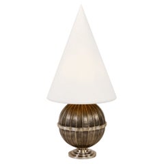 Lampe de table Art déco française par Genet & Michon