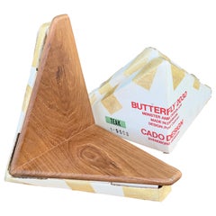 CADO Teak Butterfly Wall Shelves Set of 4 (NOS)