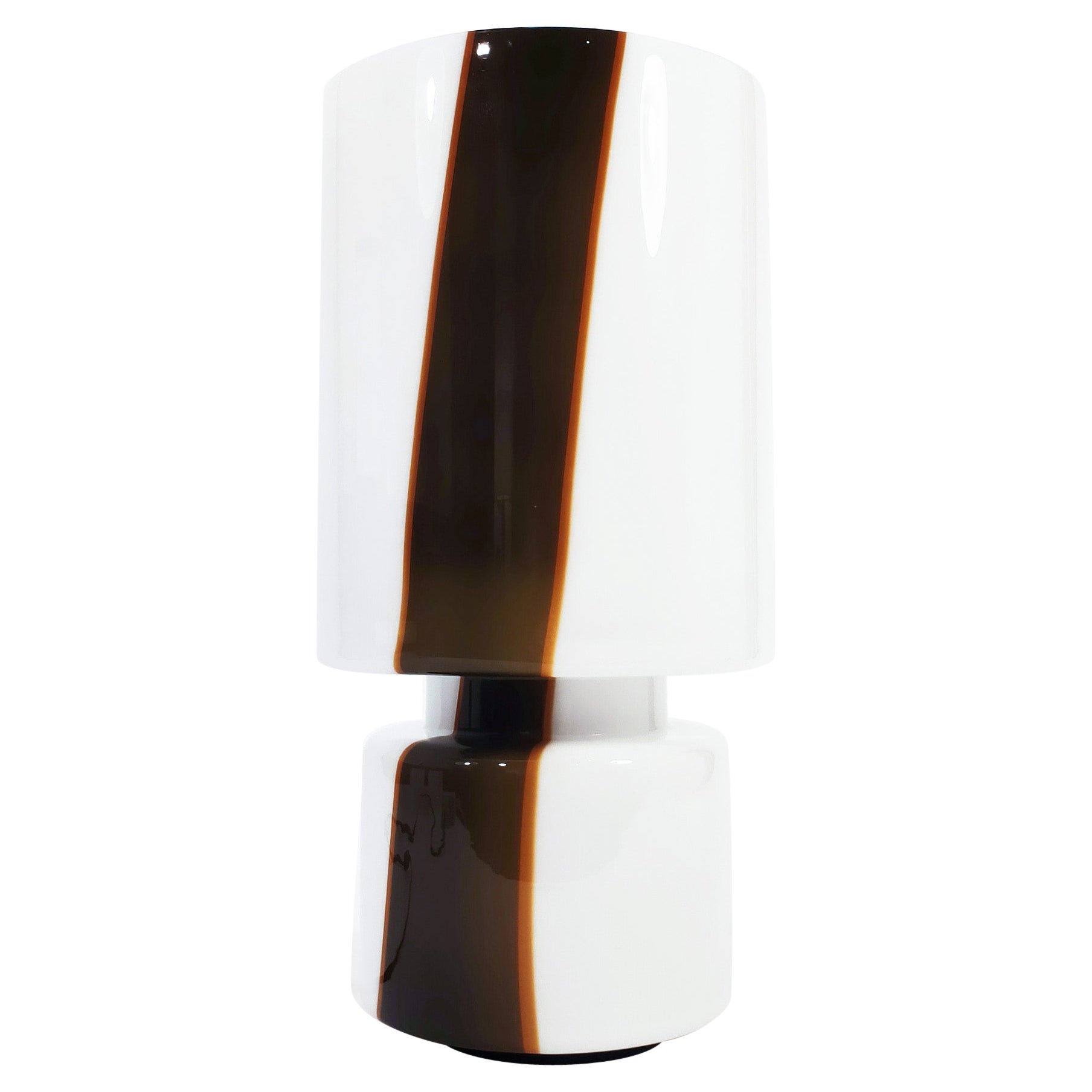 A Space Age Tischlampe aus mundgeblasenem Muranoglas aus Leucos, Italien, 1970er Jahre im Angebot