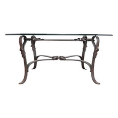 Bridle Strap Coffee Table in the Manner of Hermes, 20th Century