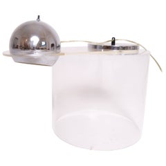 Raymor No. 7 Chrome and Lucite Counterweight Piano Lamp, 1960s