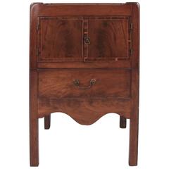 Georgian Inlaid Mahogany Bedside Commode