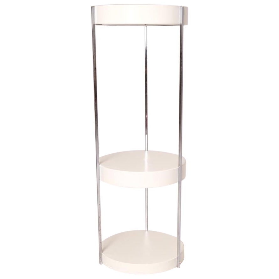 Mid-Century Modern Enameled Steel Floor Lamp by George Kovacs en venta
