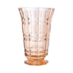 Art Deco Glass Vase, 1930s