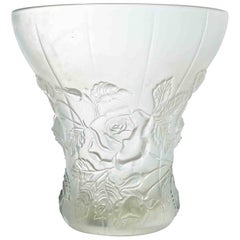 Art Deco Satin Barolac Glass vase by Joseph Inwald, 1930s