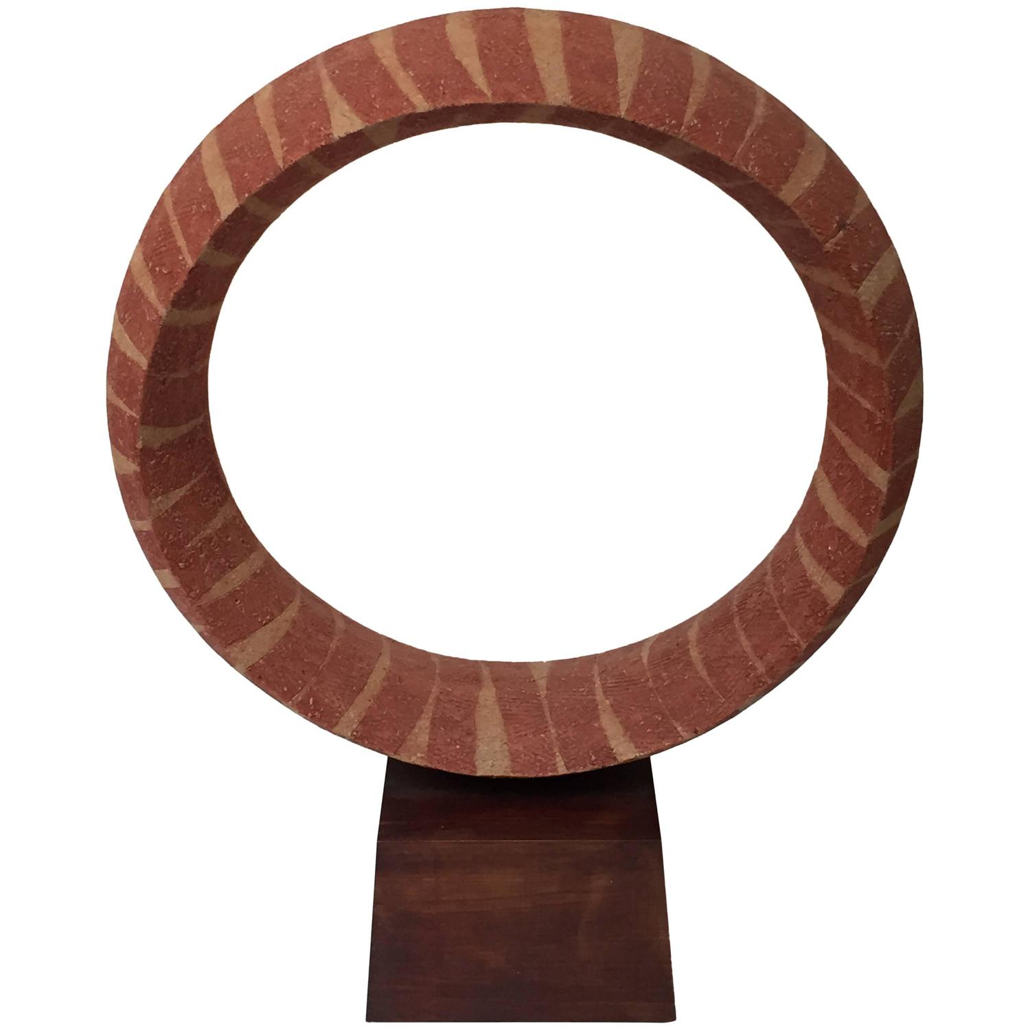 Contemporary Ceramic Circle Sculpture by Kako Katsumi For Sale at 1stdibs