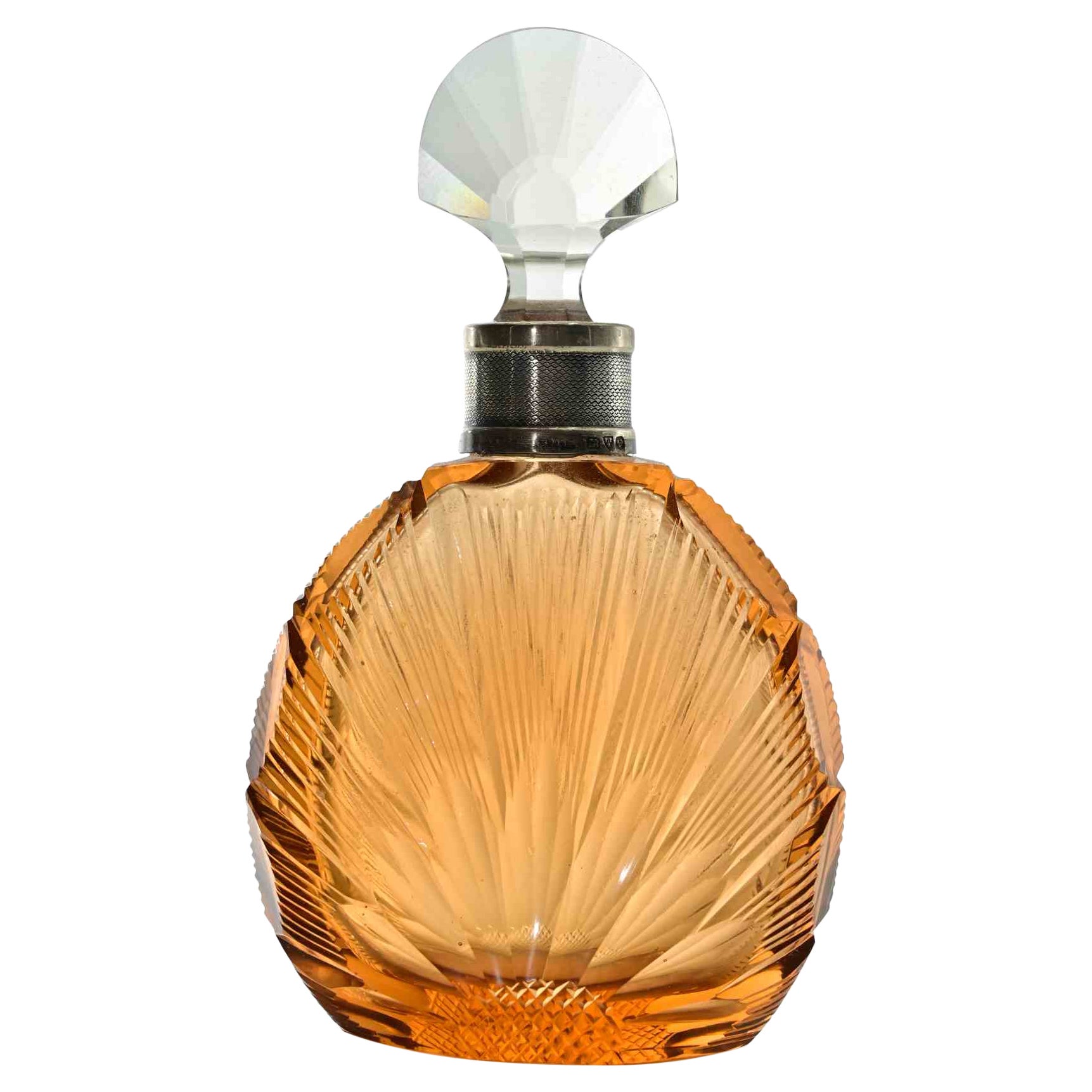 Art Deco Glass Bottle, 1930s