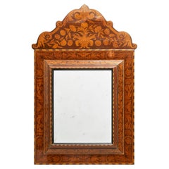 20th C. Baroque Style Dutch Marquetry Wall Mirror, Selected by Alberto Pinto