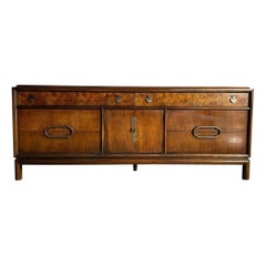 Vintage Mid Century Modern Burl Wood Dresser by Thomasville
