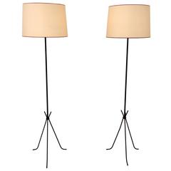  Pair of French Floor Lamps, 1950