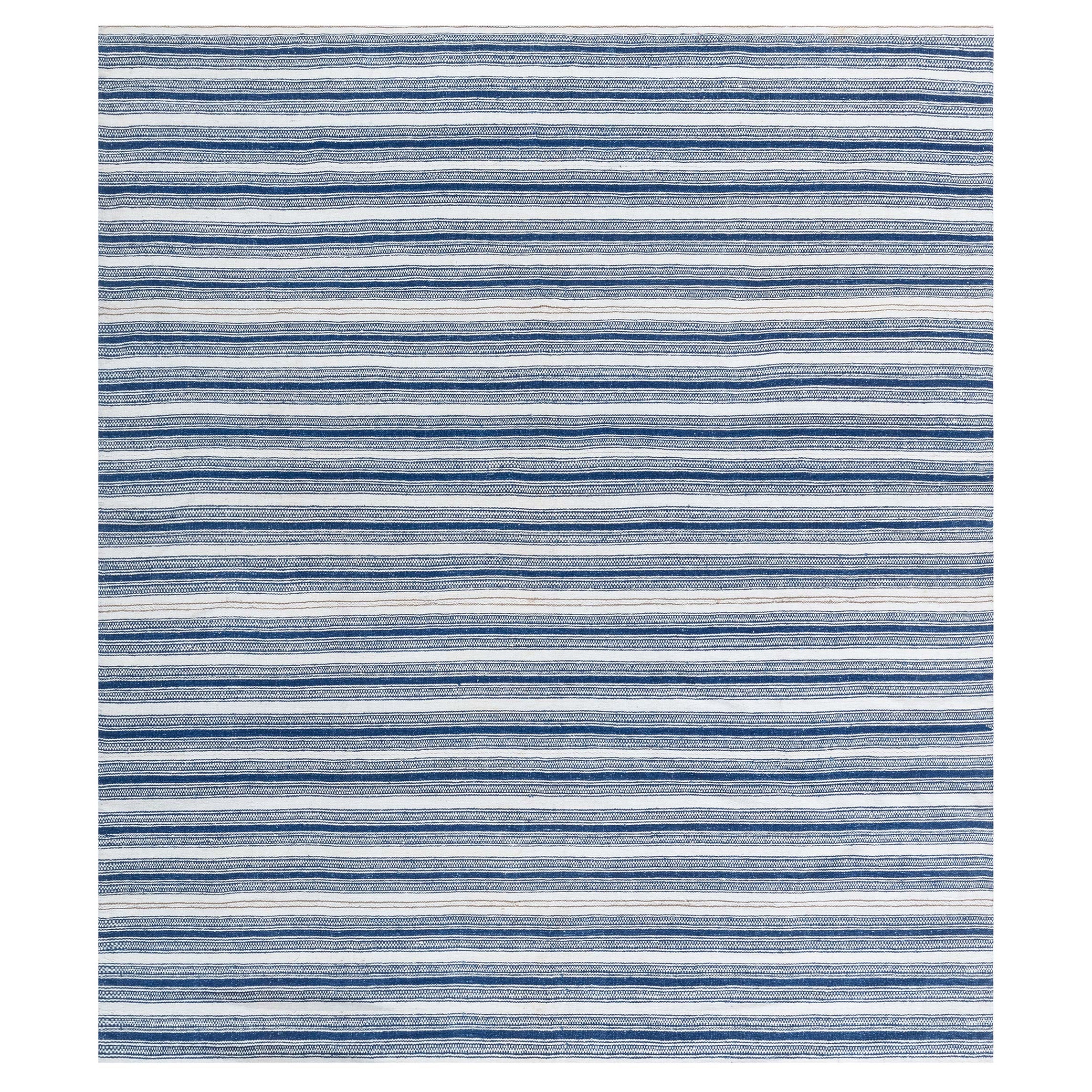 Vintage Striped Persian Kilim Rug Doris Leslie Blau en vente
