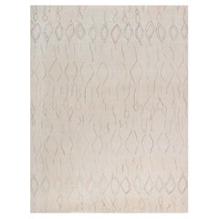 Contemporary Diamond Design Flachgewebe-Wollteppich von Doris Leslie Blau