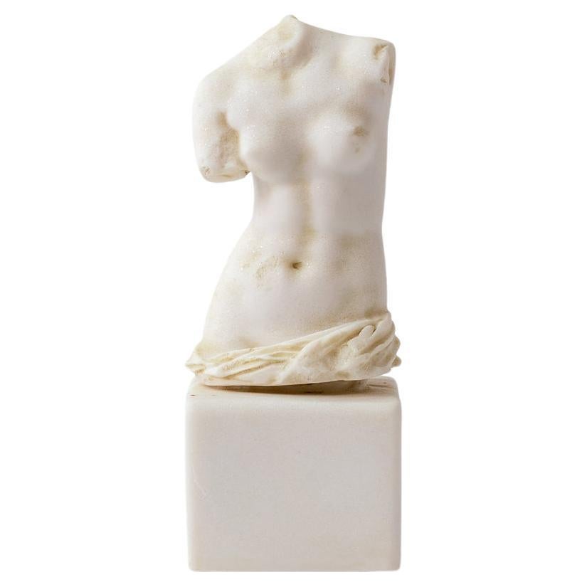 Decorative Female Torso Statue in Classical Style