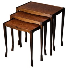 Mesas nido y apilables de madera