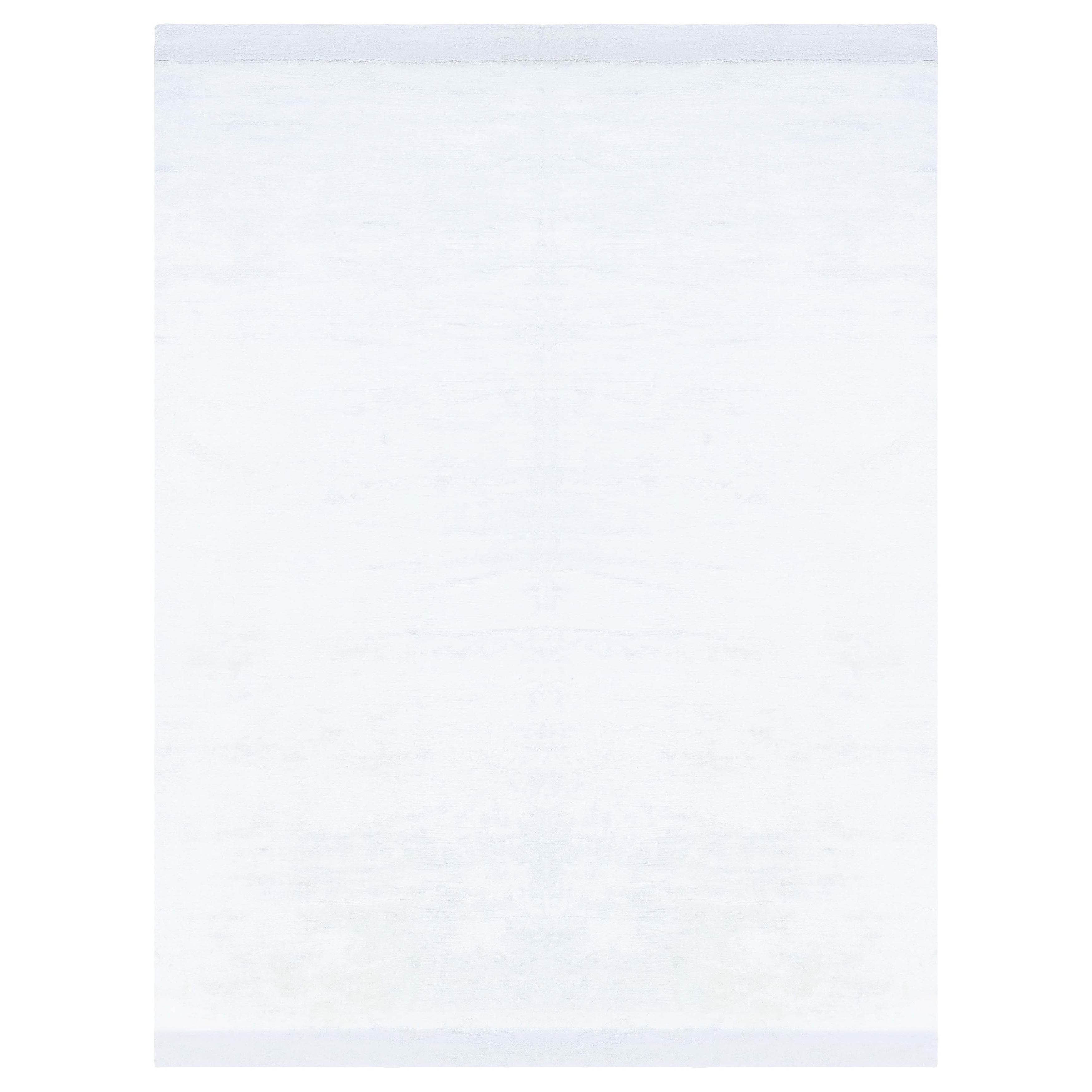 Modern Solid White Silk Rug by Doris Leslie Blau For Sale