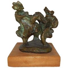 Ted Egri Bronze Modern Abstract Sculpture, Taos Modernist
