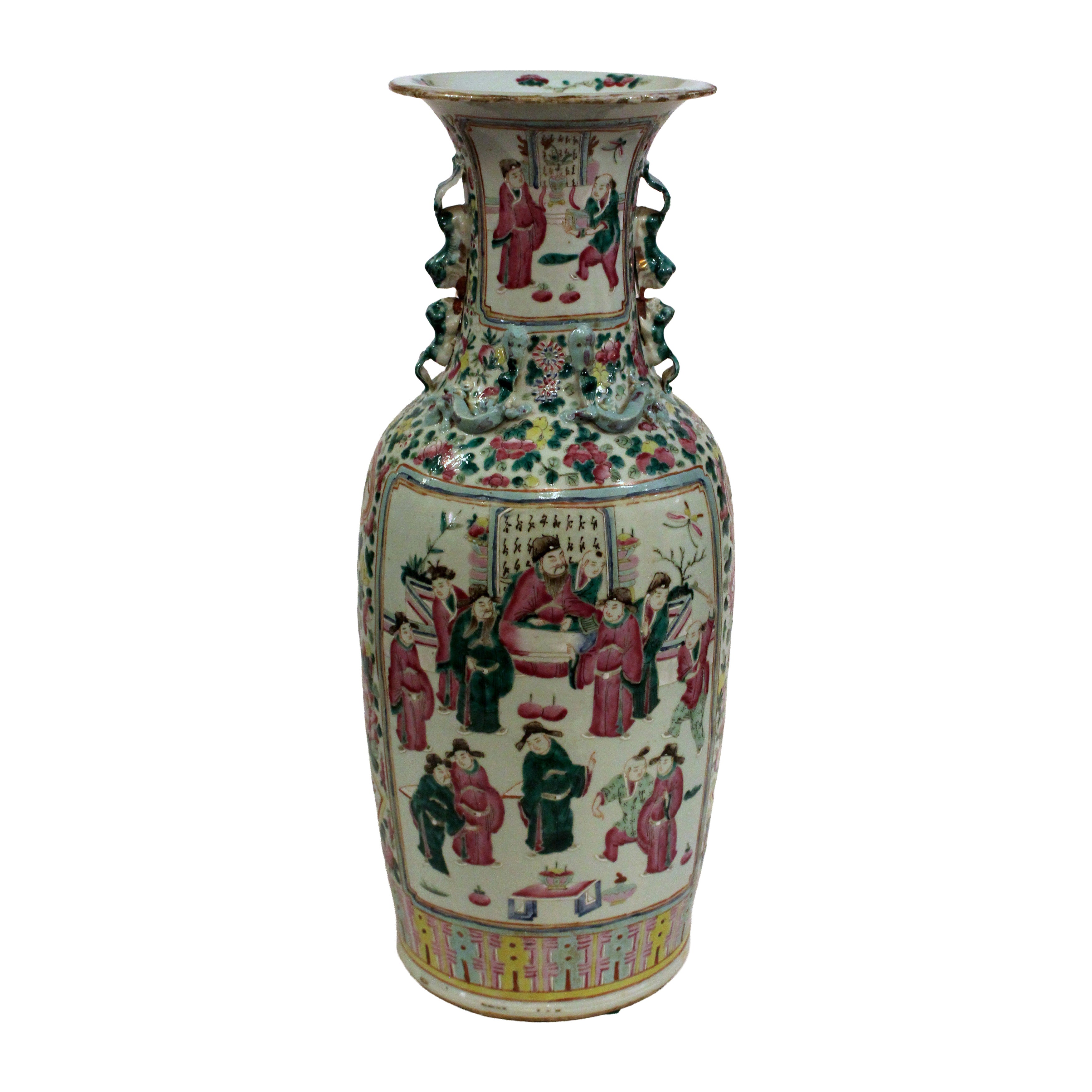 Late 19th Century Chinese Export Porcelain Vase in vendita