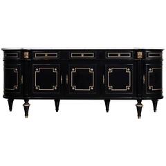 French Antique Louis XVI Style Grand Buffet or Enfilade