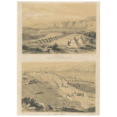 Denislou - Vues des ruines de Laodicée et du théâtre, Asie Mineure par Laborde