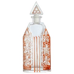 Art Deco Glass Bottle, 1930s