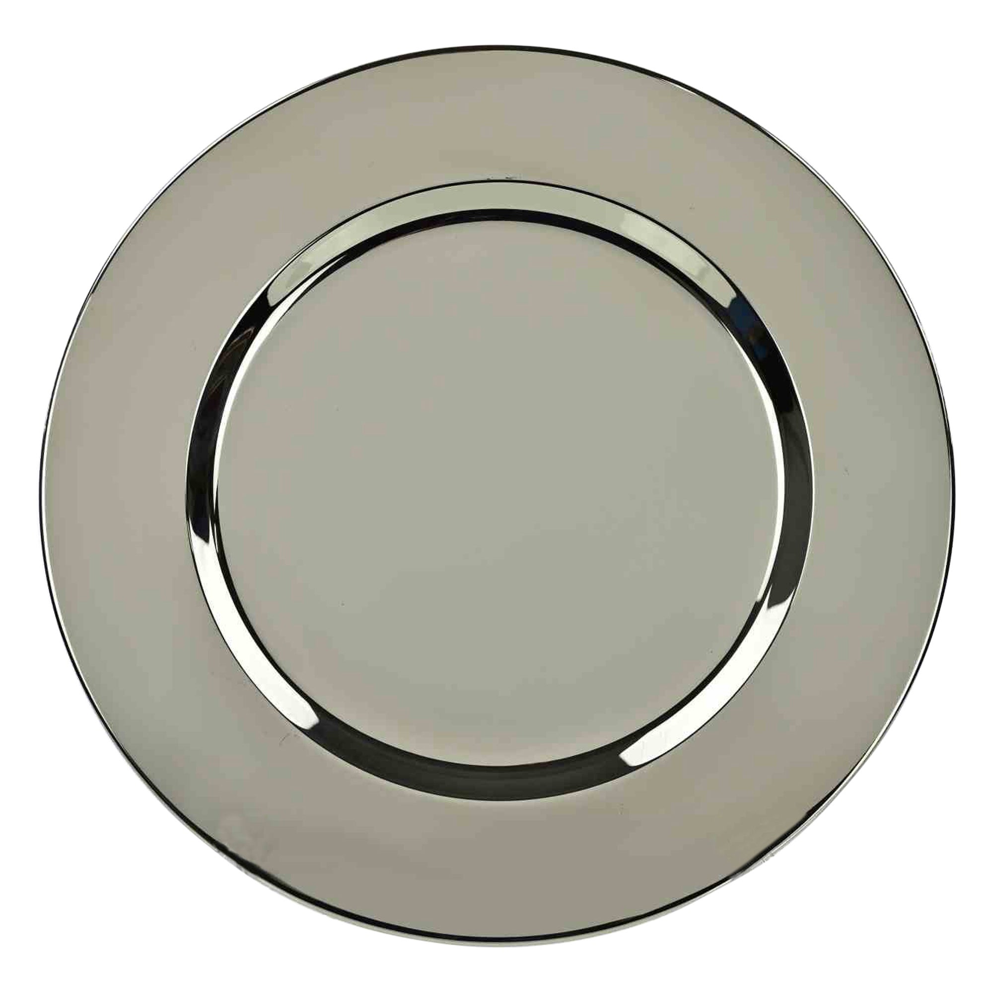 Assiette de service en métal Vintage, 1970 en vente