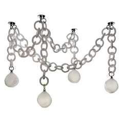 Cirque 4 Drop Swagged Chandelier by Brent Warr Studios