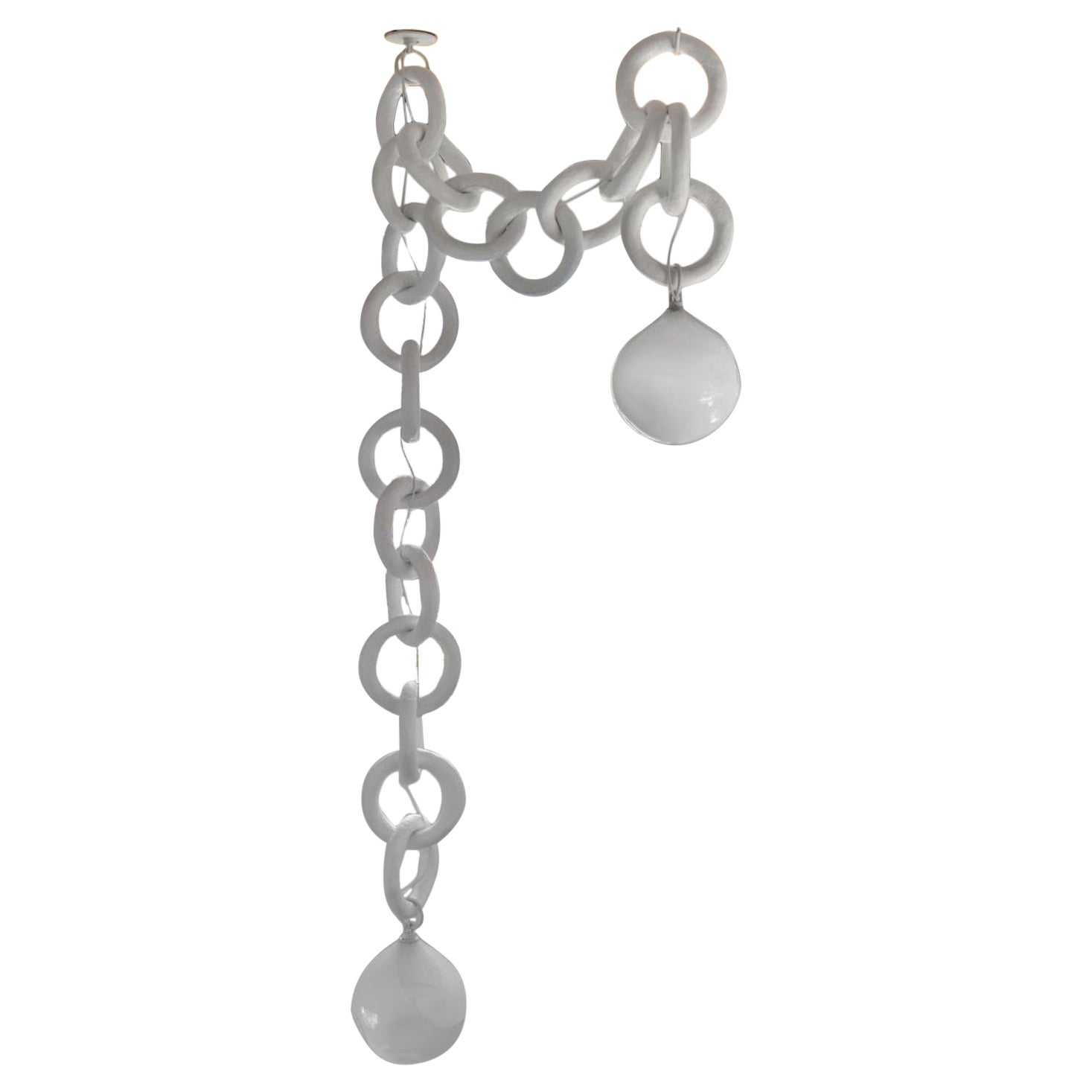 Cirque 2 Drop Double Swagged Chandelier by Brent Warr Studios