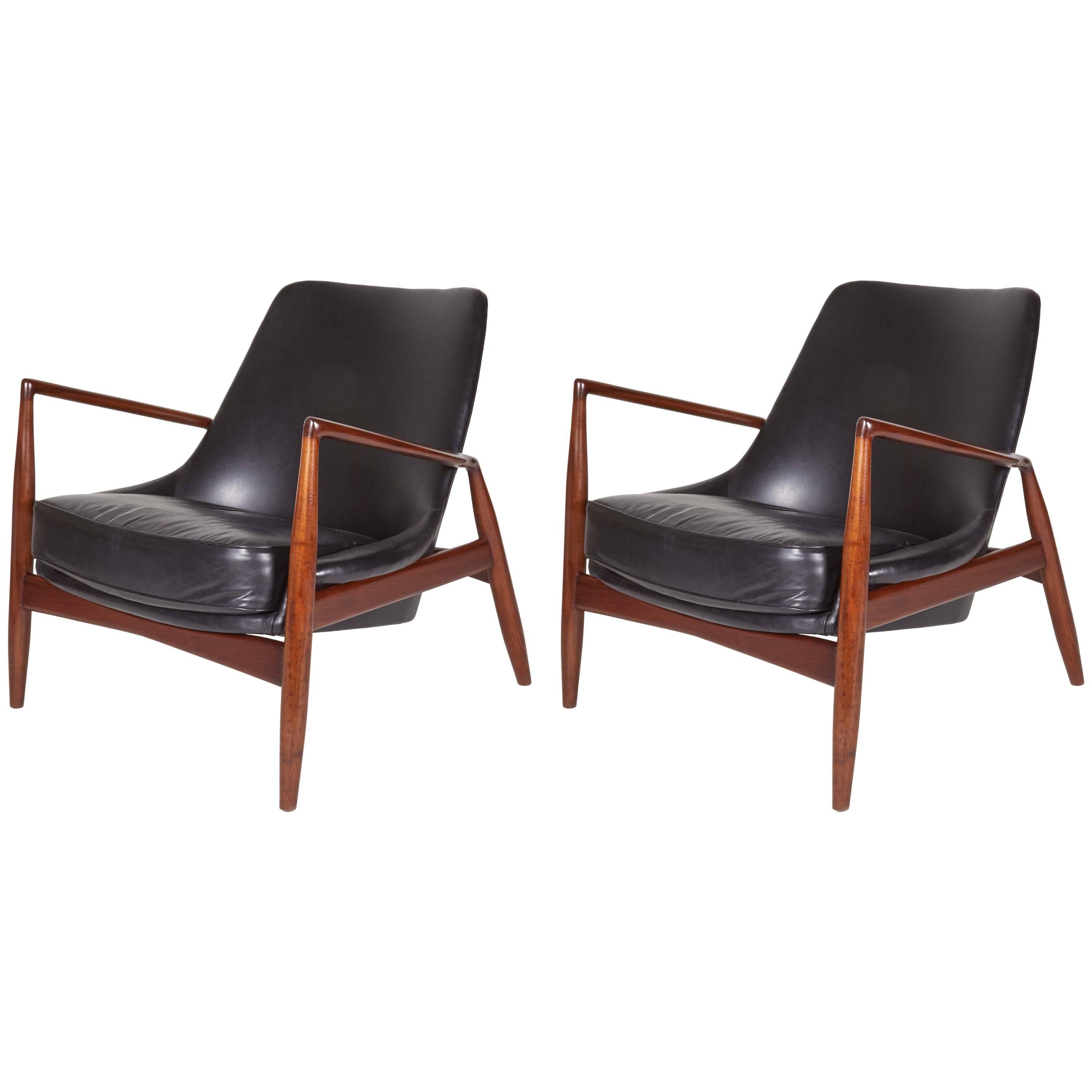 Pair of Ib Kofod-Larsen "Seal" Lounge Chairs