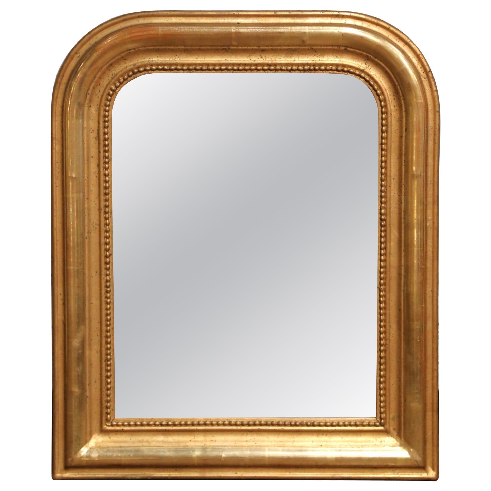 19th Century French Louis Philippe Giltwood Wall Mirror