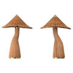Lampes de bureau - Rotin