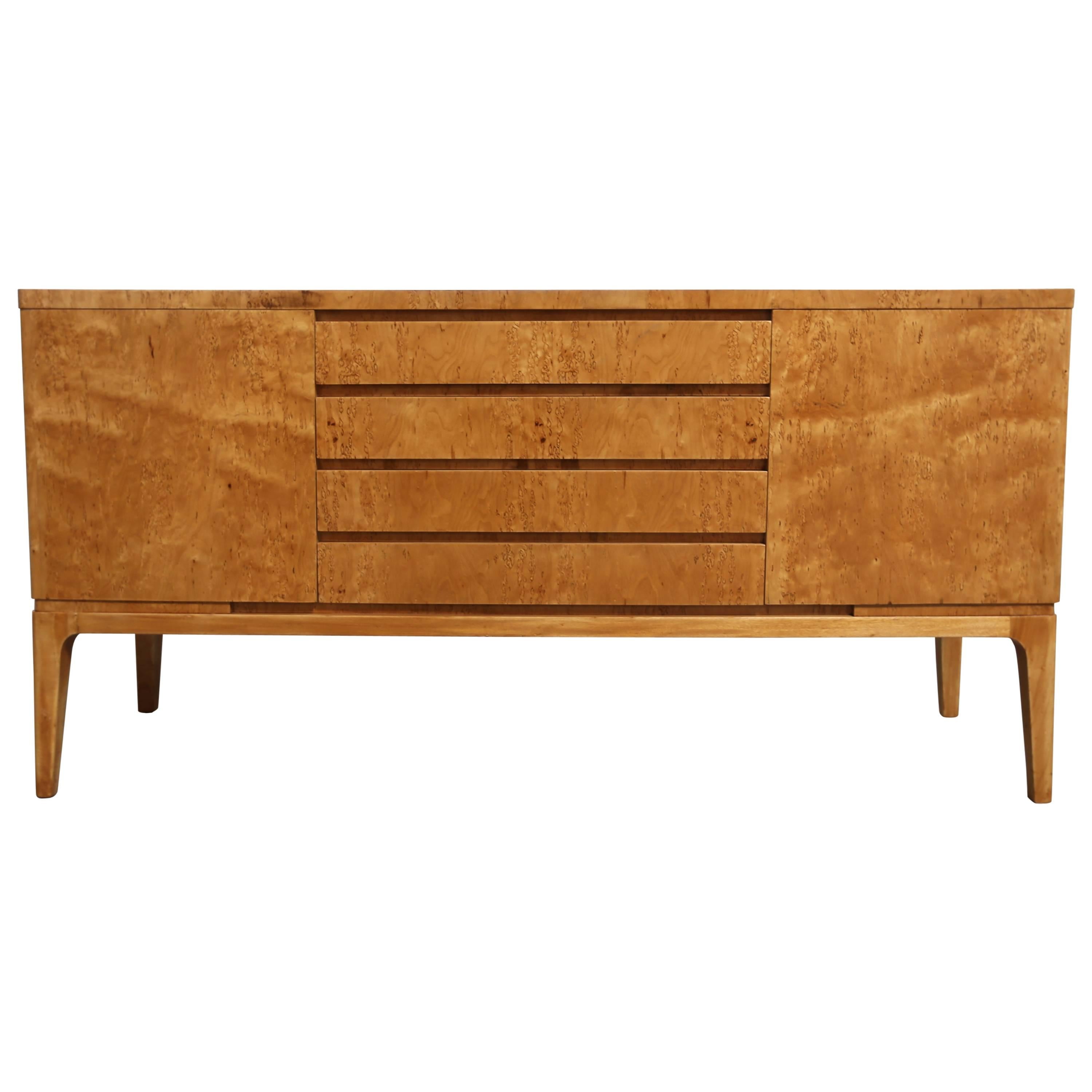 Karelian Birch Burl Wood Credenza