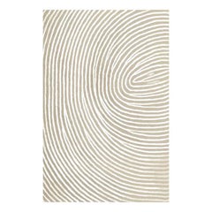 Murano Swirl Rectangular White Rug