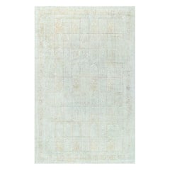 Doris Leslie Collection Blau Tapis de soie turc antique