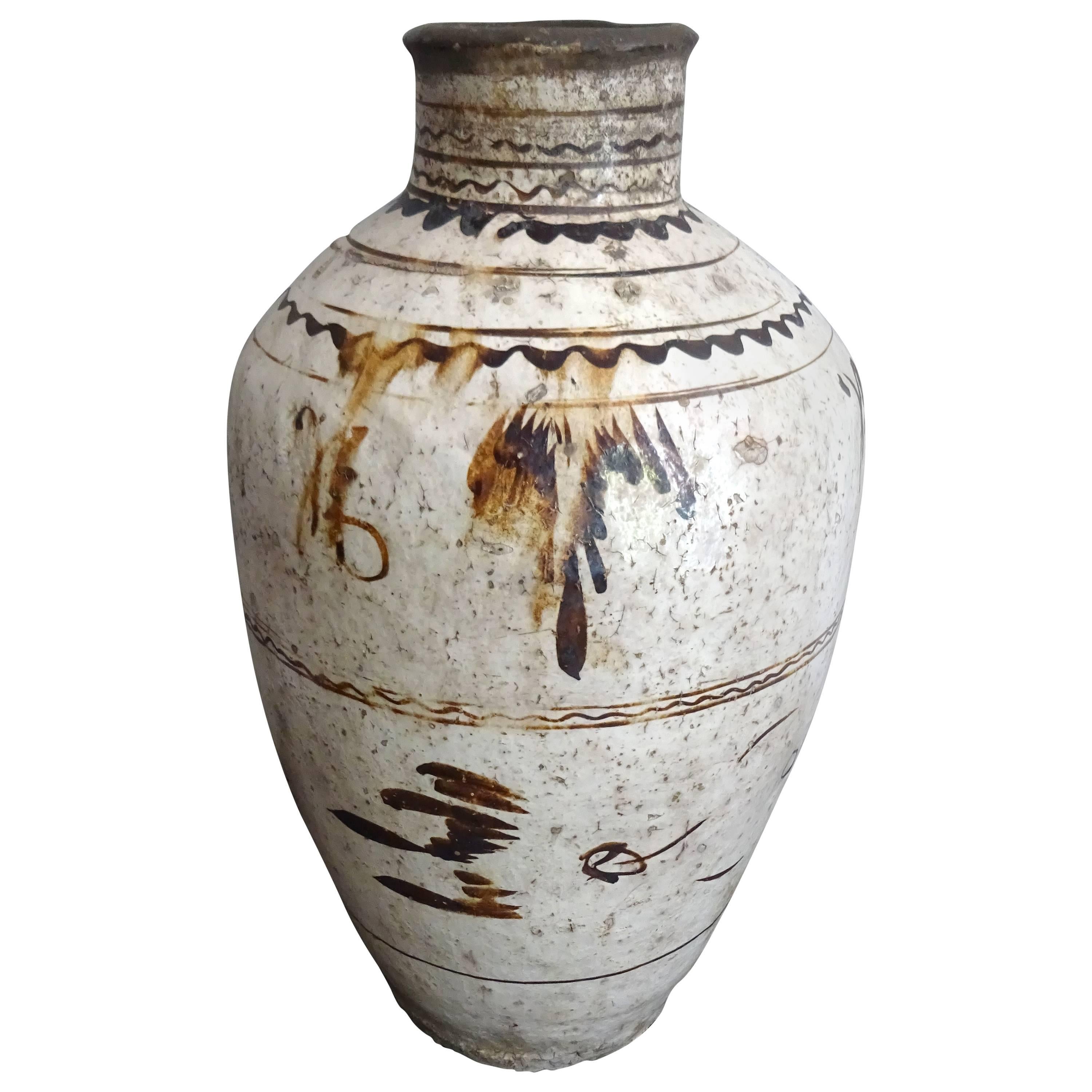 Large 17th Century Ceramic Urn