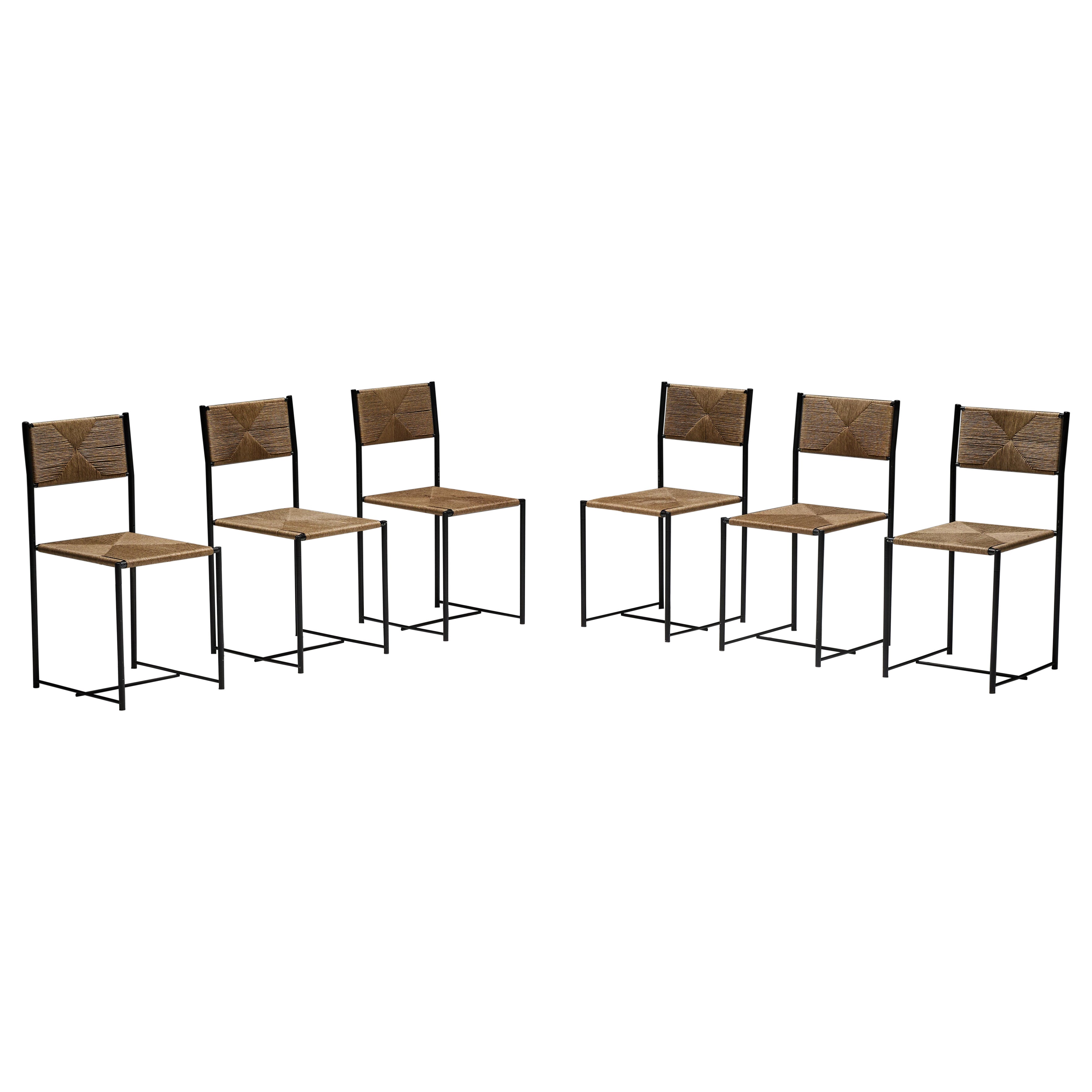 Sillas de comedor Paludis de Giandomenico Belotti para Alias, Italia, años 80 en venta