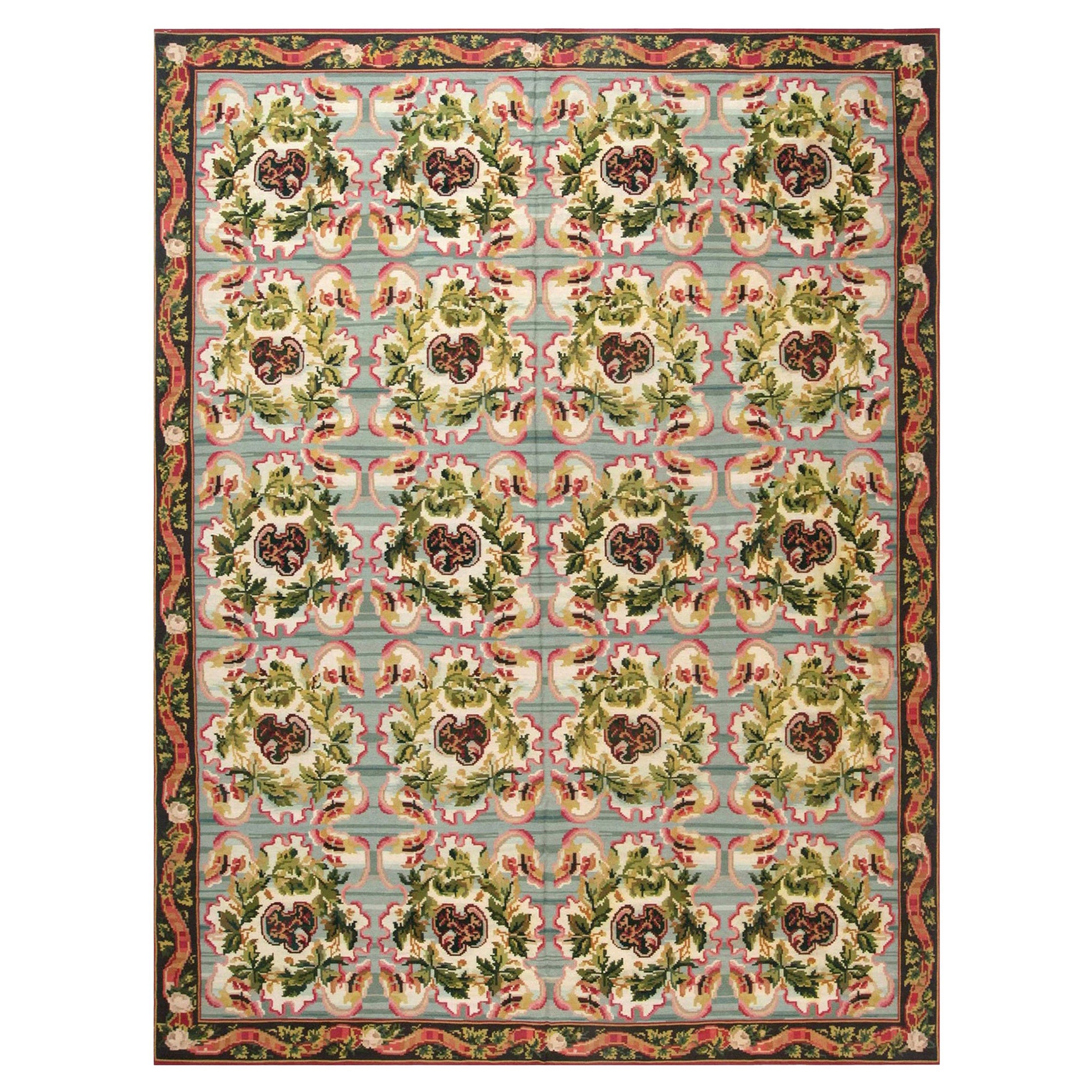 Tappeto in lana fatto a mano dal design bessarabiano contemporaneo di Doris Leslie Blau in vendita