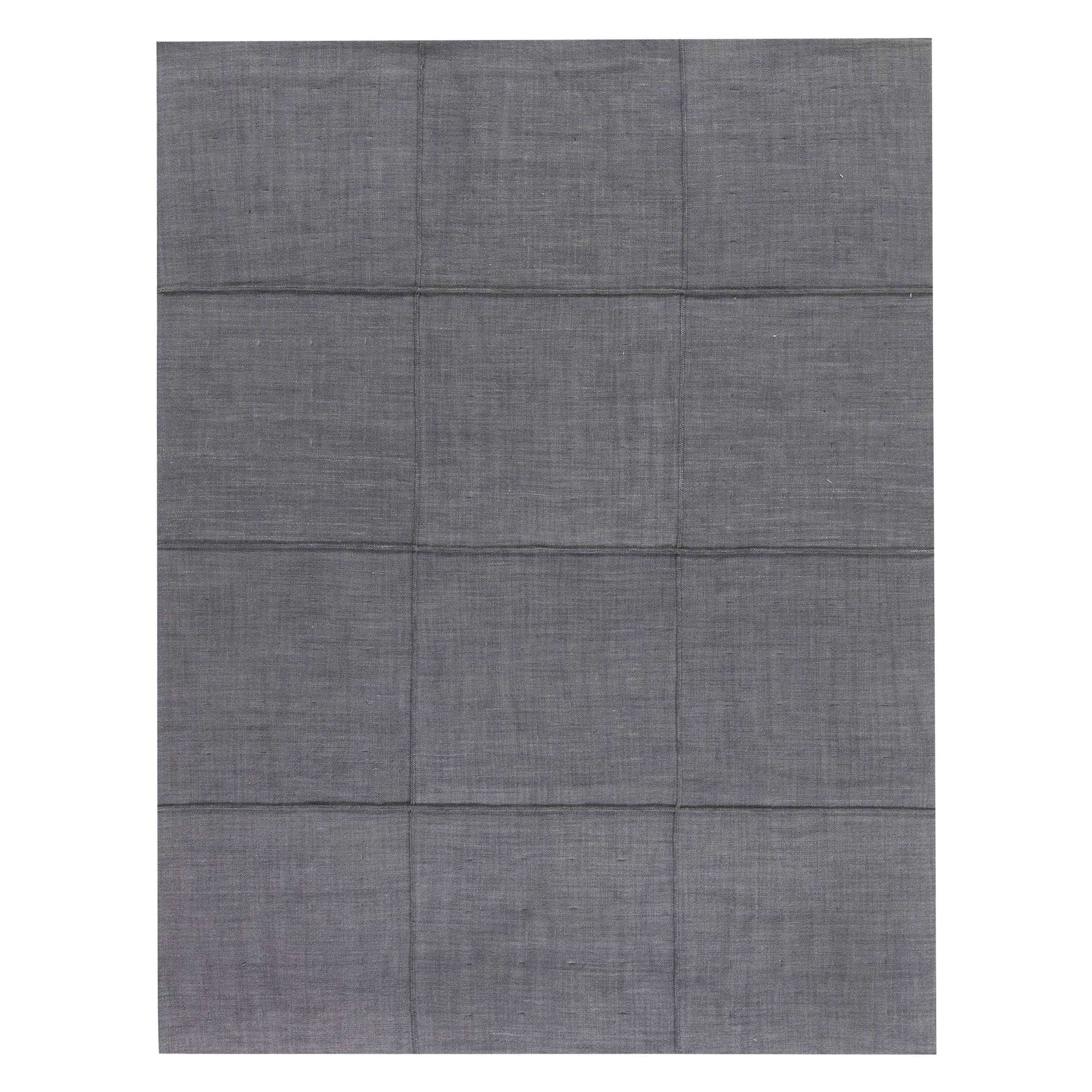 Contemporary Nuno Felt Grey Rug by Doris Leslie Blau For Sale